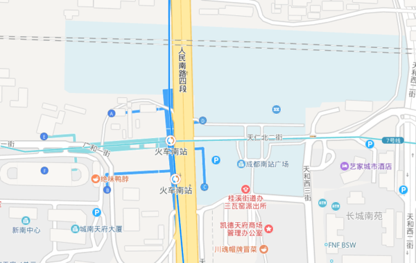 请问从成都南站有没有地铁3号线（成都南地铁）