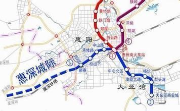 惠州轻轨的各线站点（惠东黄埠地铁规划图）