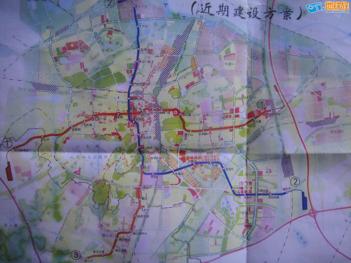 彭城视窗 徐州地铁只有三条线路吗有4、5号线的规划图吗（徐州地铁开通线路图）