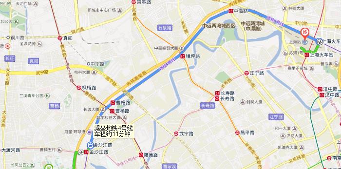 上海华夏路地铁站乘几号线到上海火车站（华夏路地铁站）