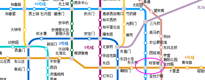 想知道: 北京市 地铁6号线线路示意图 在哪（北京地铁六号线线路图）