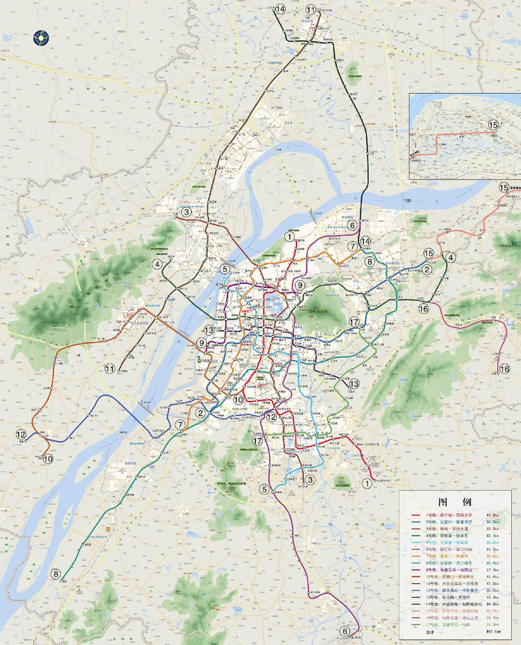 南京地铁规划几条线（南京地铁最全规划图）-第1张