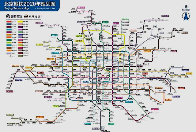 求最新北京地铁线路图（北京地铁2030年规划图高清大图）