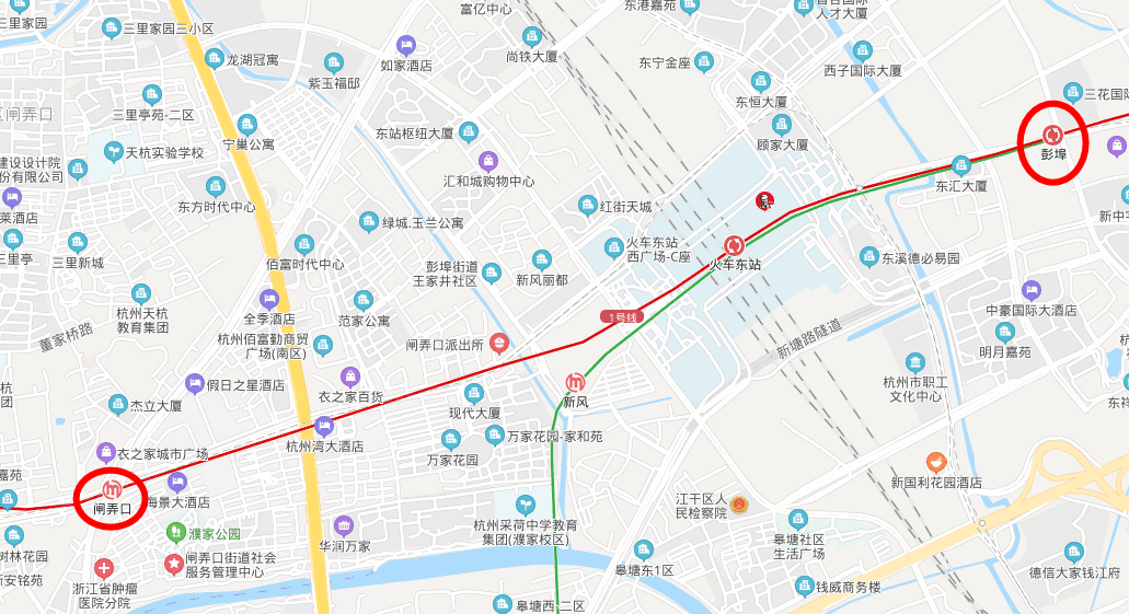杭州地铁1号线通过杭州高铁站吗（杭州火车站有1号地铁吗）
