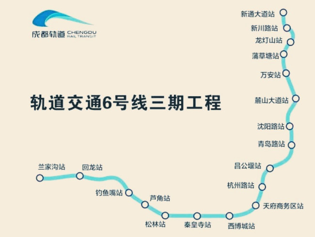 成都市地铁6号线站点详细站各（成都地铁西南交大站有6号线）