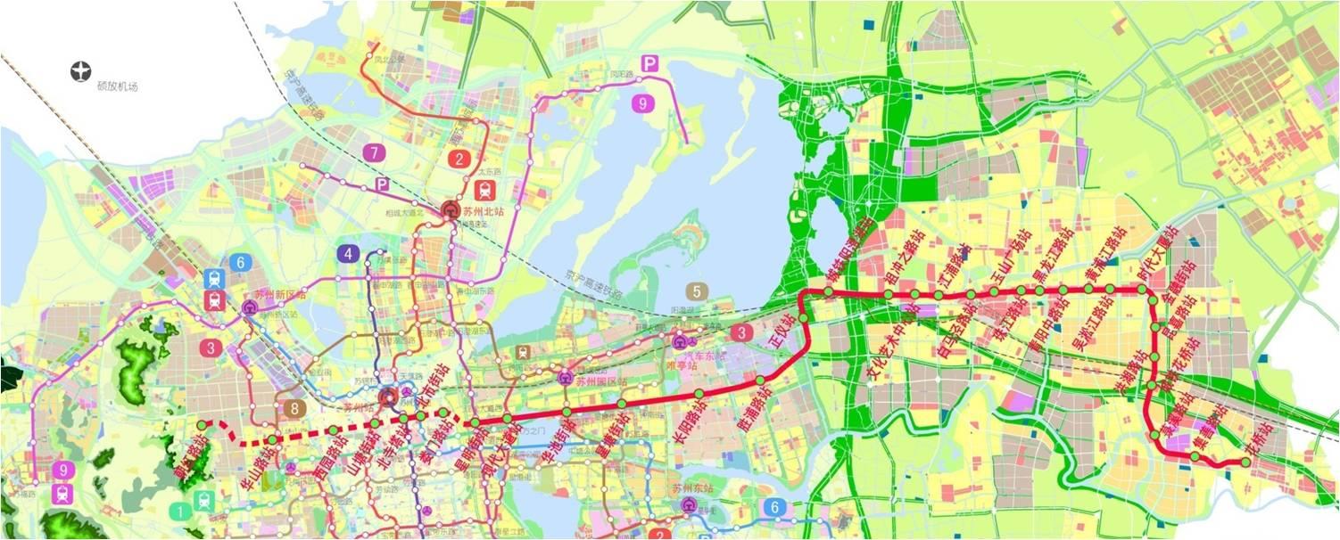 昆山未来地铁规划图（苏州花桥地铁规划）