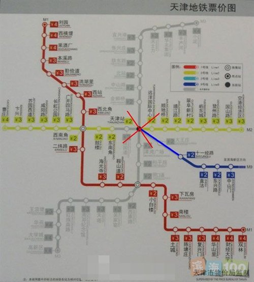 天津站地铁2号线在哪（天津地铁2号线途经区）