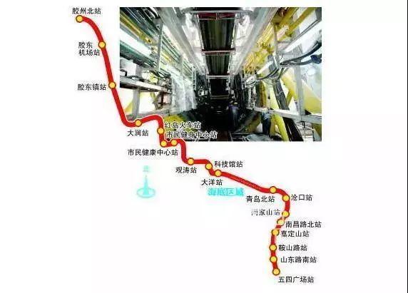 地铁8号线通车时间确定青岛北站到胶东机场站只需35分钟（胶州地铁规划路线）-第1张