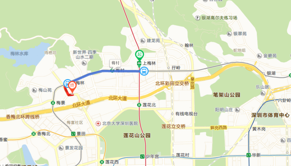 深圳市民中心地铁E出口在哪里（上梅林地铁出口e）