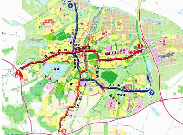 徐州地铁3号线的线路走向（徐州至双沟的地铁规划）
