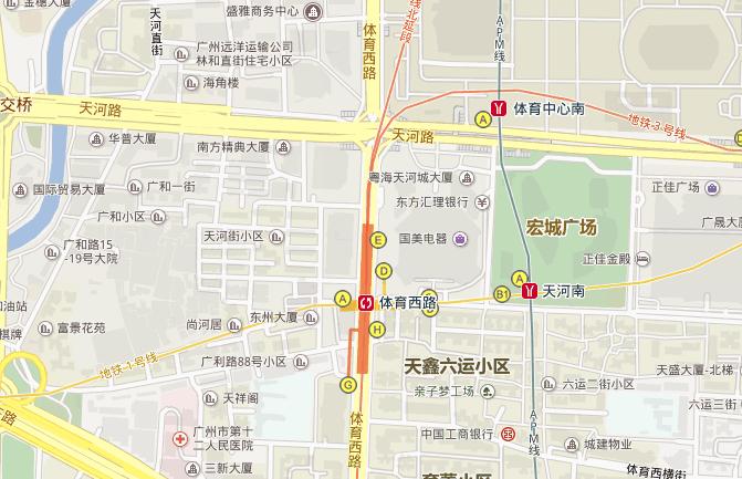 广州地铁3号线体育西路下一站是林和西还是体育中心南（广州体育西路地铁线路）