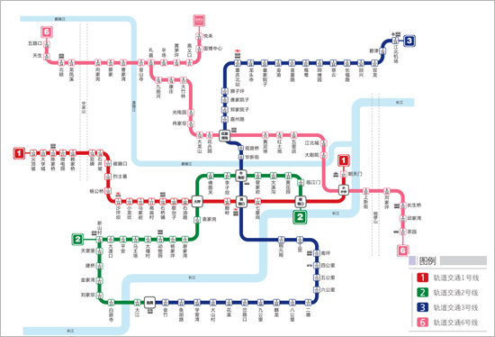 重庆地铁3号线经过哪些站（郑家院子到红旗河沟地铁线）