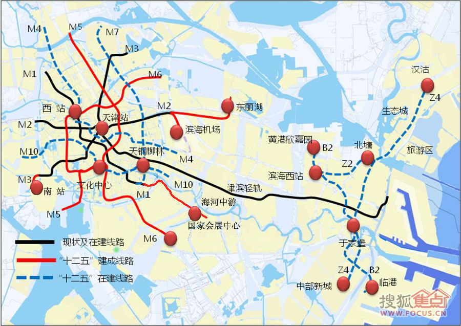 天津地铁2号线东丽湖支线的站点详解（天津地铁二号线西延线中标）