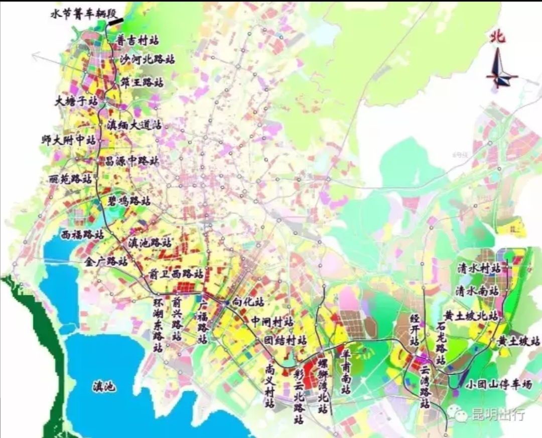 昆明轨道交通的远景规划（2020-2030）（昆明地铁9号线线路图最新规划修改）