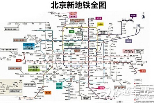 北京地铁14号线都有哪些站（北京十四号地铁线路图）