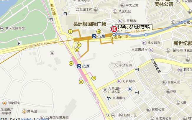 武汉地铁2号线 途径的都有哪些地方还有进出站口具体在哪些位置（范湖地铁有几个出口）