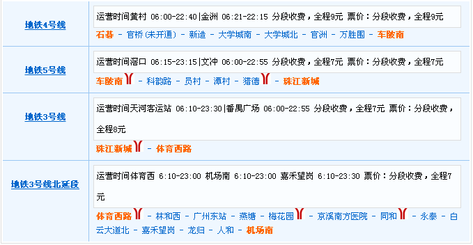 广州白云到石基地铁站的地铁时间表（石基第一班地铁时间）
