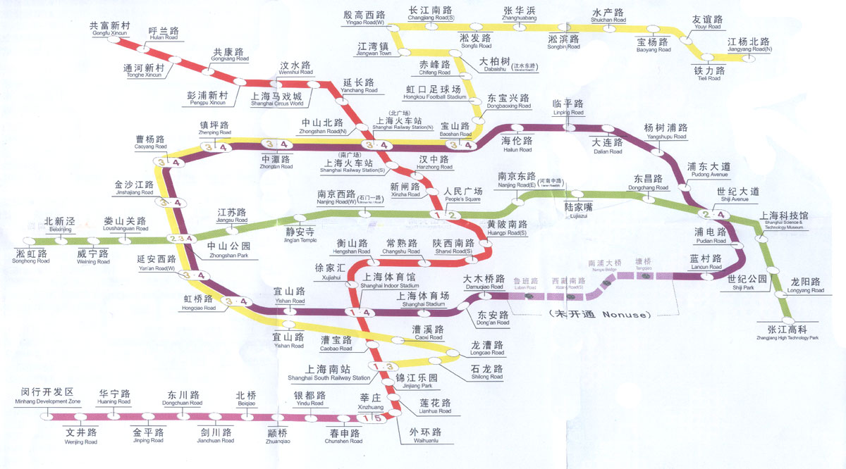乘地铁几号线到上海高铁火车站（上海乘坐几号地铁线能調换12号地铁线）