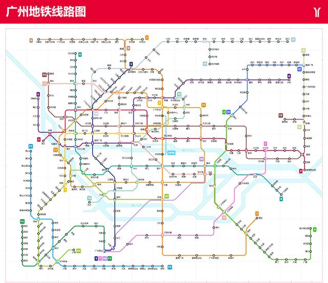 广州市地铁线路图高清版（广州2018地铁规划图）