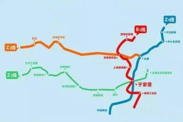 天津地铁路线全图（天津地铁c4线团泊东区）