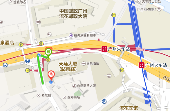 广州地铁线路图白马站几路线（广州白马大厦那站地铁站叫什么）