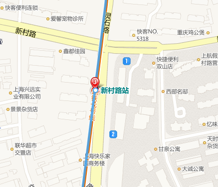 上海地铁七号线新村路站有几个出口分别通往那些路的（地铁7号新村路2号出口）