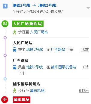 上海地铁2号线从浦东机场到人民广场要多长时间（人民广场到浦东机场地铁要多久）