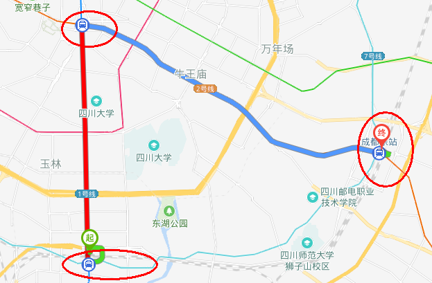 从成都东站坐地铁到成都火车站南站应该坐地铁几号线（成都东到成都南地铁线路）