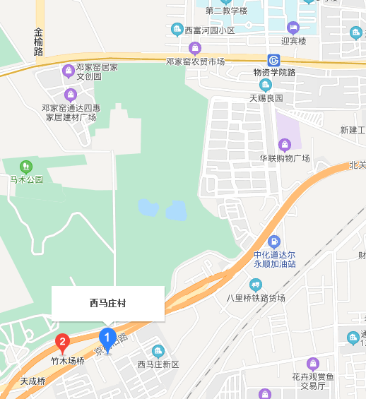 从杨庄坐地铁到物资学院地铁走哪个出站口离西马庄近（西马庄到青年路地铁站）