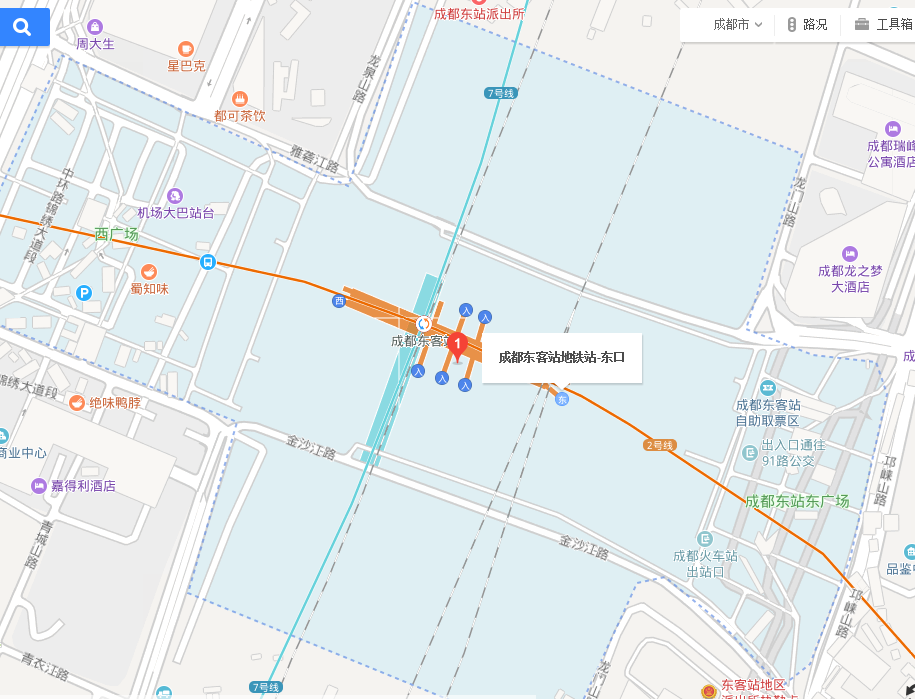成都东站高铁和地铁站有多远（成都东站地铁是哪个站）