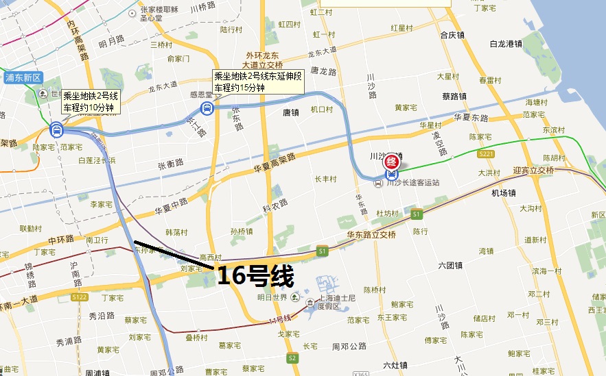 上海地铁2号线线路图2号线川沙站几点没地铁了（川沙地铁规划）