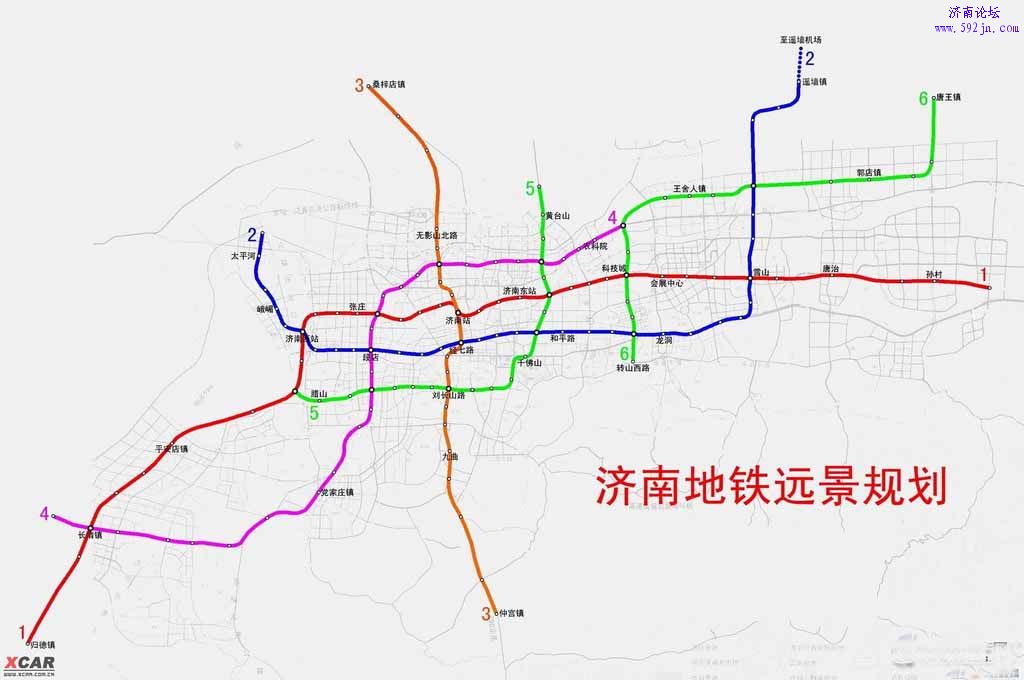 哪个城市的地铁线路图（山东省地铁线路图清晰版）