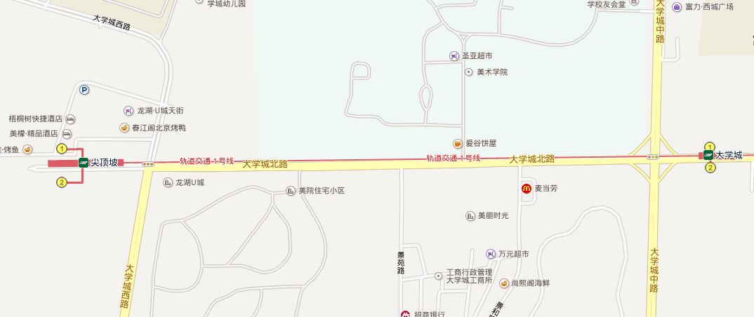 重庆大学城地铁站在哪（重庆大学城地铁规划图）