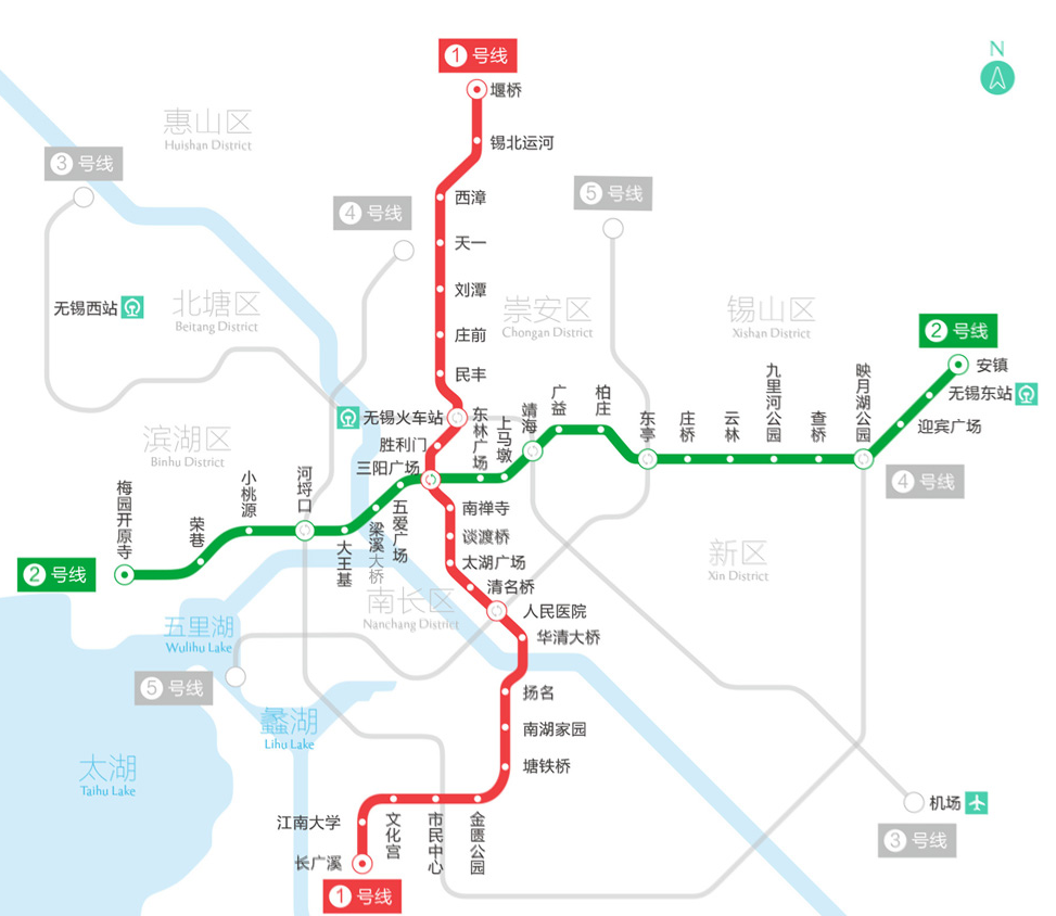 雍锦里离地铁5号线多远无锡地铁线路图（无锡地铁5号线最新规划）