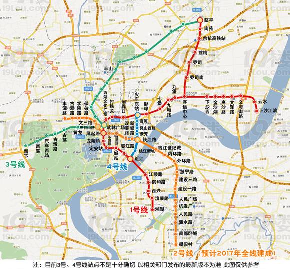 杭州地铁二号线详细线路（杭州育英路地铁口）
