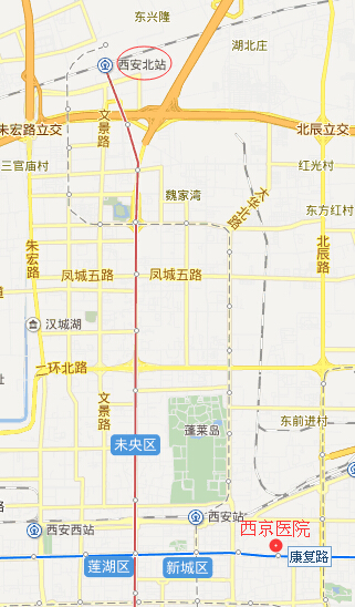 西安北到西京医院怎么走几路车能到（雁塔北广场去龙首村地铁）