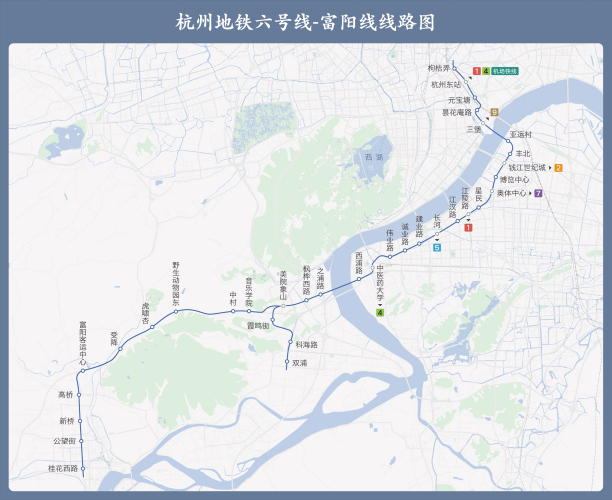 杭州地铁6号线到富阳吗（杭州地铁6号线换乘4号线）