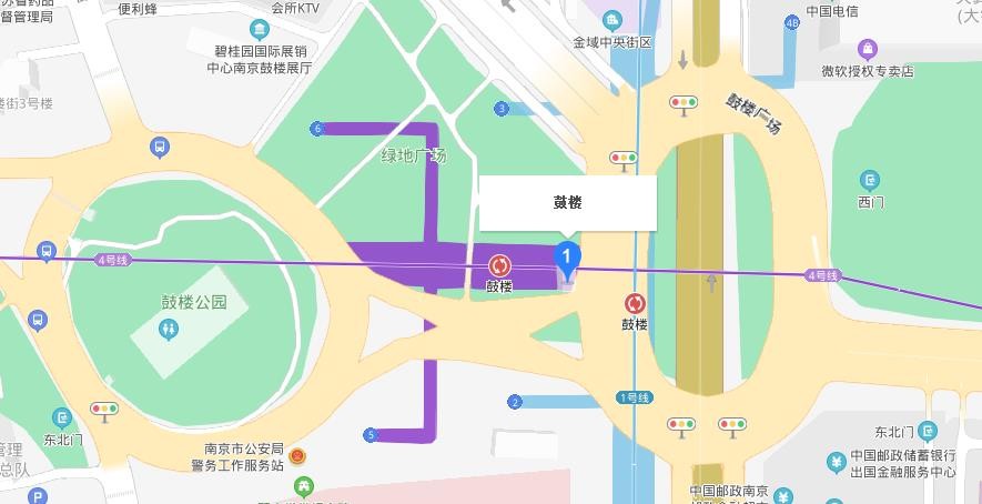 南京鼓楼地铁站出口有几个出来各是哪条路（南京鼓楼地铁站在哪）