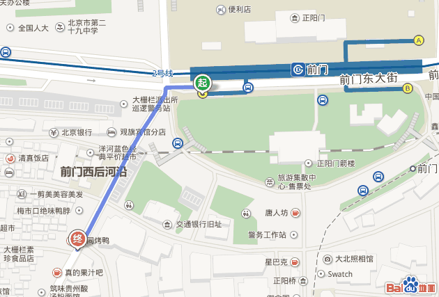 北京地铁前门站为什么三个出口（前门地铁站有几个出口）