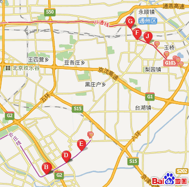 北京地铁桥湾站到通州地铁线路（通州地铁线）