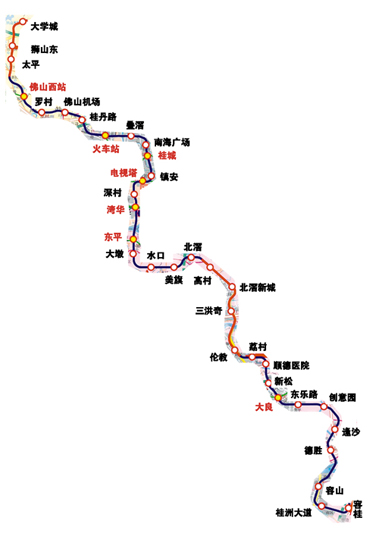 佛山地铁线路图3号线太平站在哪里（佛山地铁3号线最新线路图）