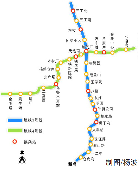 已批复的轨道交通第三期建设规划包含哪些地铁线路（乌鲁木齐地铁三期规划图）
