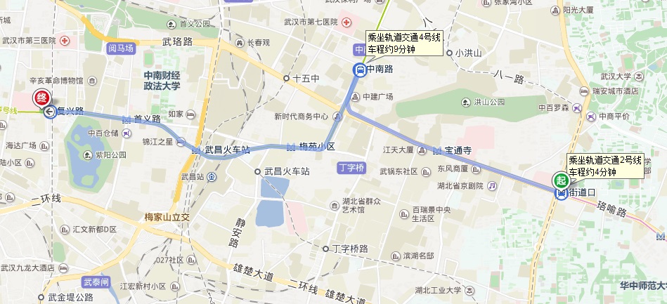 武汉地铁2号线的街道口地铁出站口在哪里（街道口地铁站出口信息）