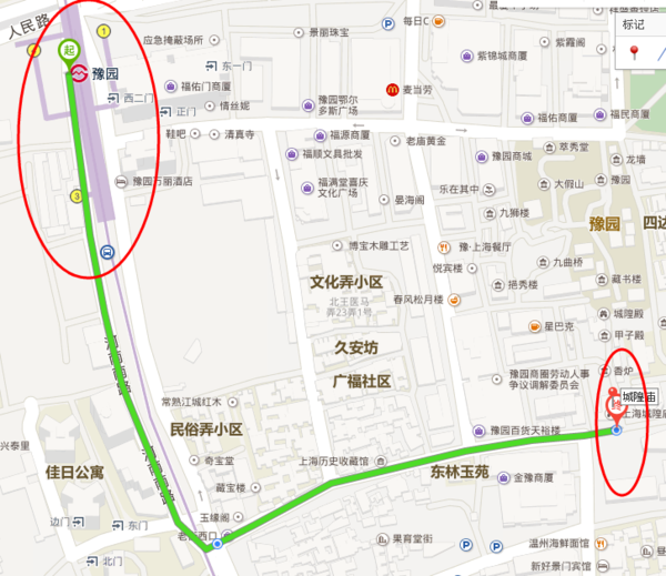 上海地铁10号线豫园站 几号出口出来离城隍庙近啊出口出来怎么走（上海地铁豫园站图片）