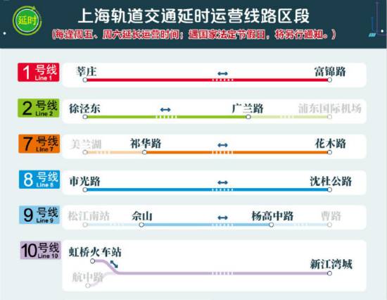 2017年清明节 上海地铁延时2号线 延长时间吗（上海地铁周末延时）-第1张
