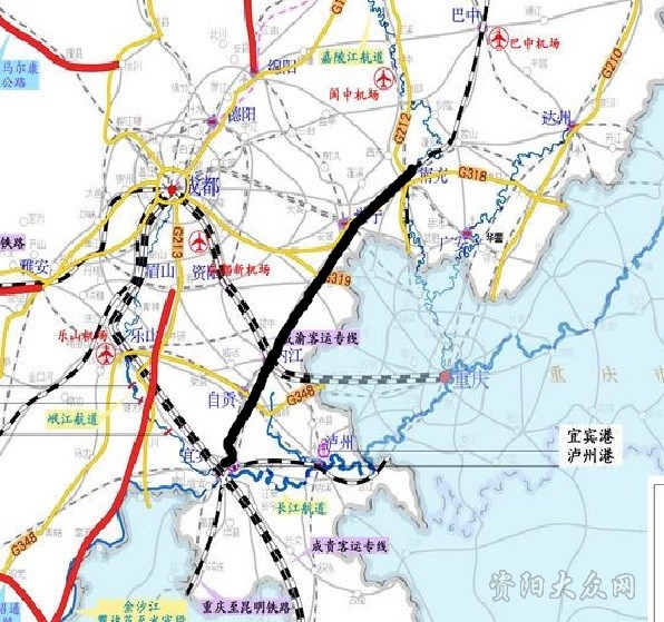 郑渝（郑州至重庆）铁路是中国高速铁路网规划的重要线路初步规划有①线、②线两种方案图甲为郑渝高速（重庆铁路规划图）
