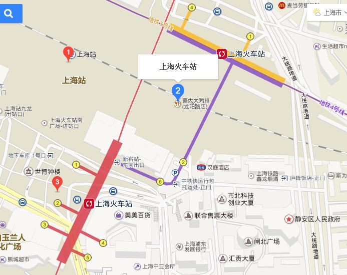 上海火车站附近有地铁4号线吗（上海火车站4号地铁线）