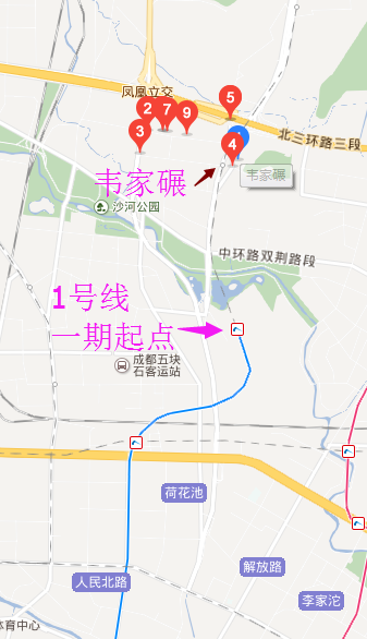 成都地铁1号线北延伸图（成都地铁1号线三期）