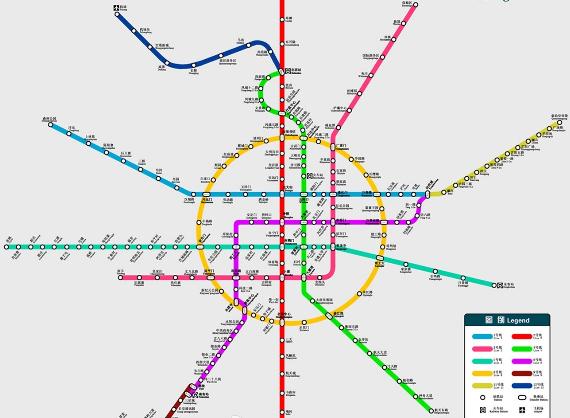 西安地铁1号线、3号线经过的地点（西安地铁l号线线路图）