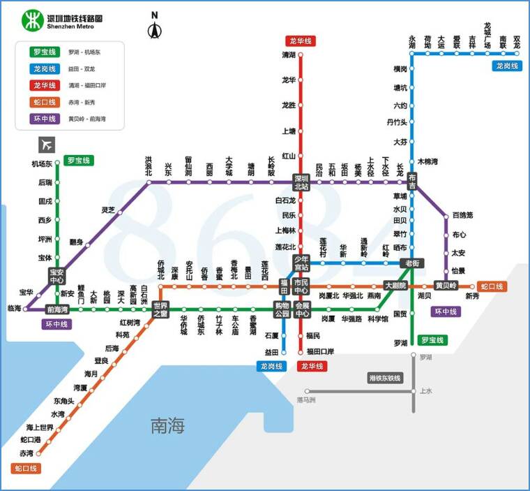 深圳地铁线路图（深圳区地铁规划图高清图）